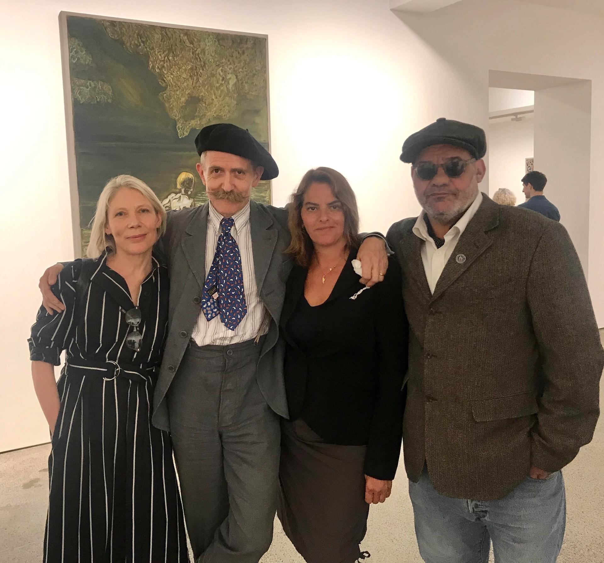 Emily King, Billy Childish, Tracey Emin and her brother Paul Emin Courtesy of Louisa Buck