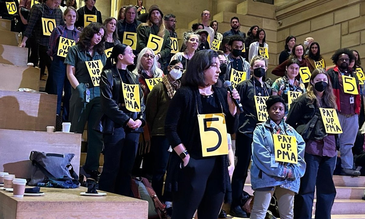 Philadelphia Museum of Artwork employees stage protest throughout all-staff assembly Philadelphia Museum of Artwork employees stage protest throughout all-staff assembly