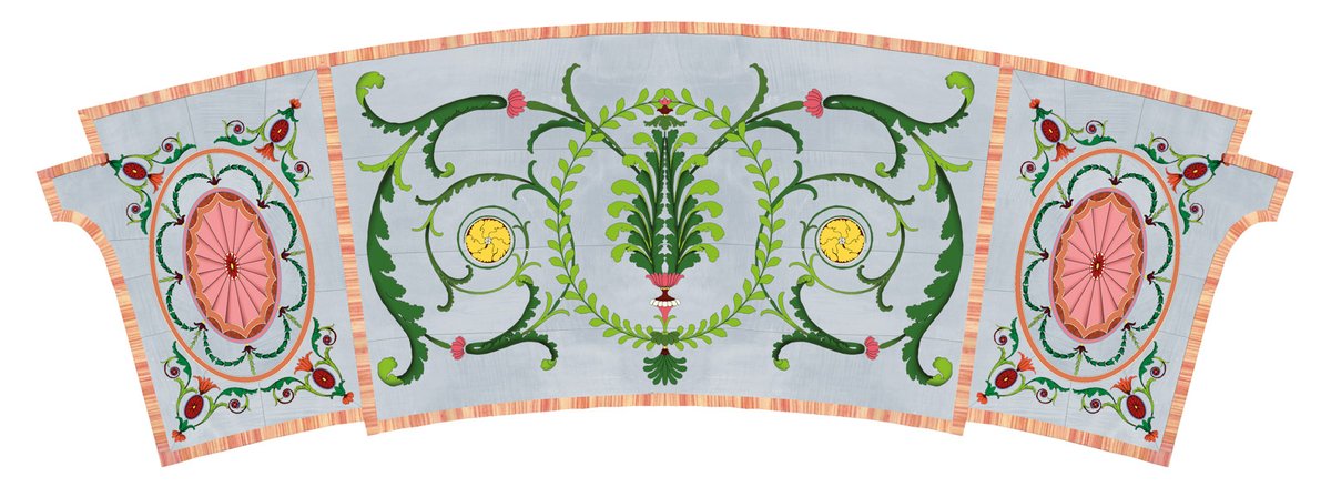 Digital reconstruction of the top of the Pier table from the Circular Dressing Room at Harewood House, around 1772 Image courtesy of The Chippendale Society