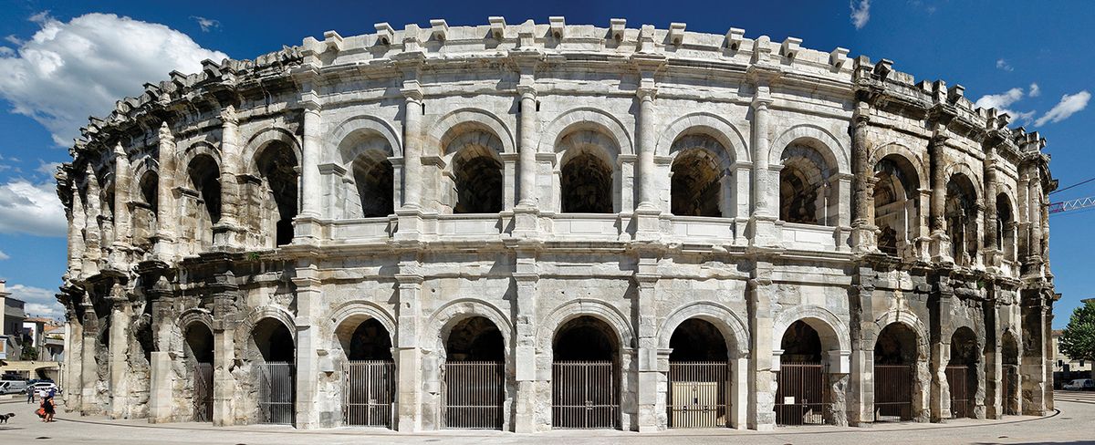 The Nîmes arena, where a restoration effort is expected to continue for 15 more years Ville de Nîmes