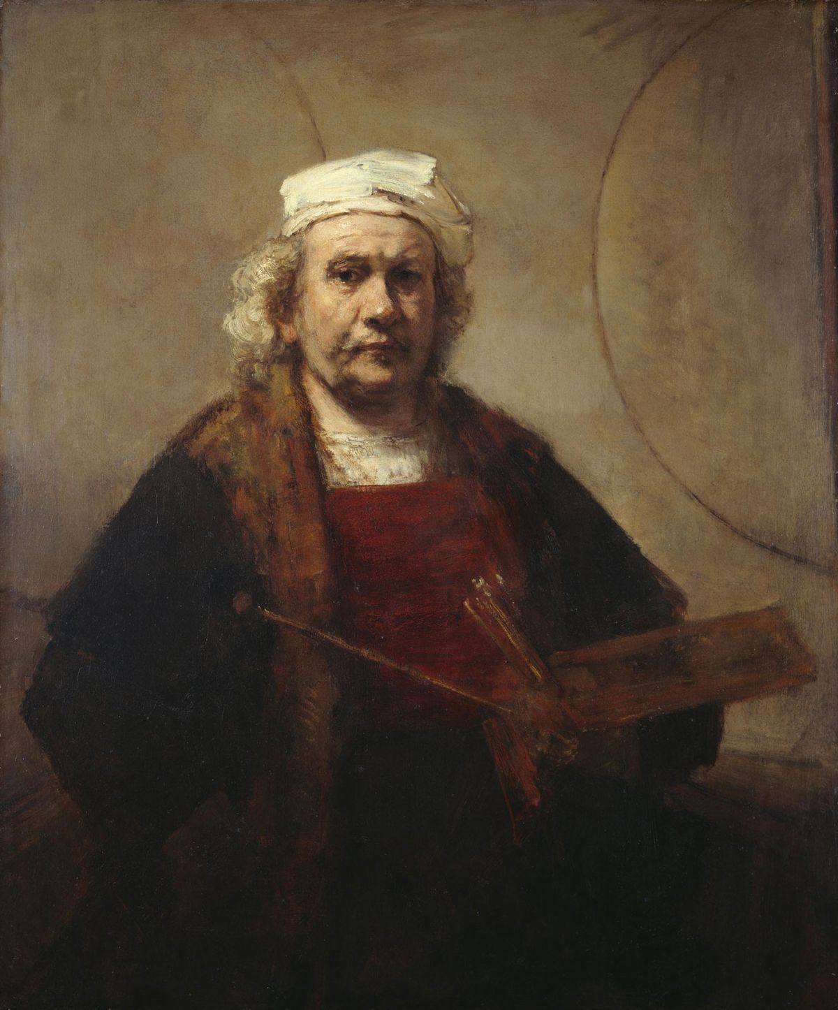 Rembrandt van Rijn, Self-Portrait with Two Circles (around 1665) Photo: © Historic England Photo Library