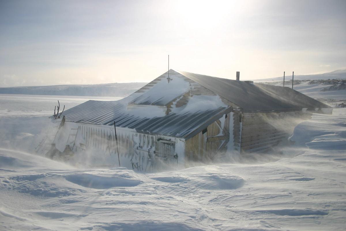 The expedition huts of Shackleton and Scott in Antarctica, where more snowfall caused by higher temperatures "means the huts are undergoing much more freezing and thawing, and were deteriorating rapidly”. Photo: Antarctic Heritage Trust