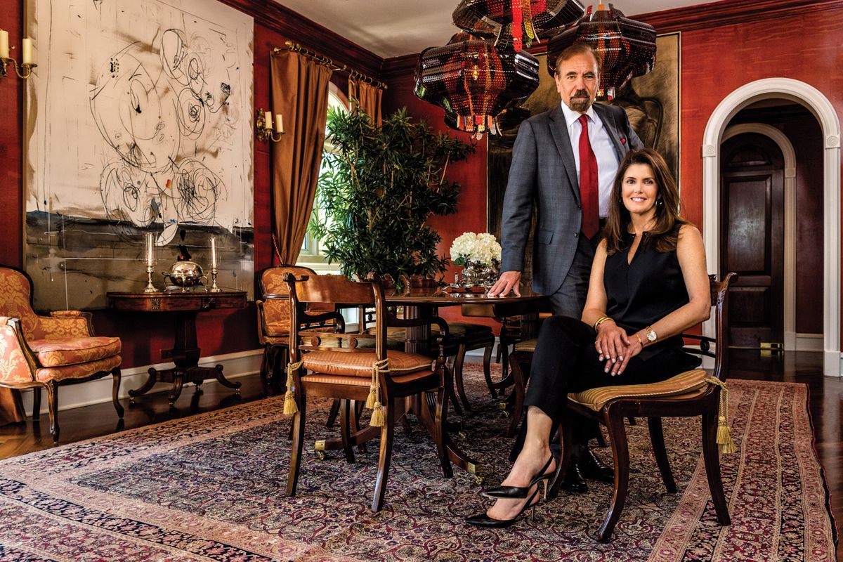Jorge Pérez and Darlene Pérez at their home in Miami Photo: Nick Garcia and courtesy of Related Group.