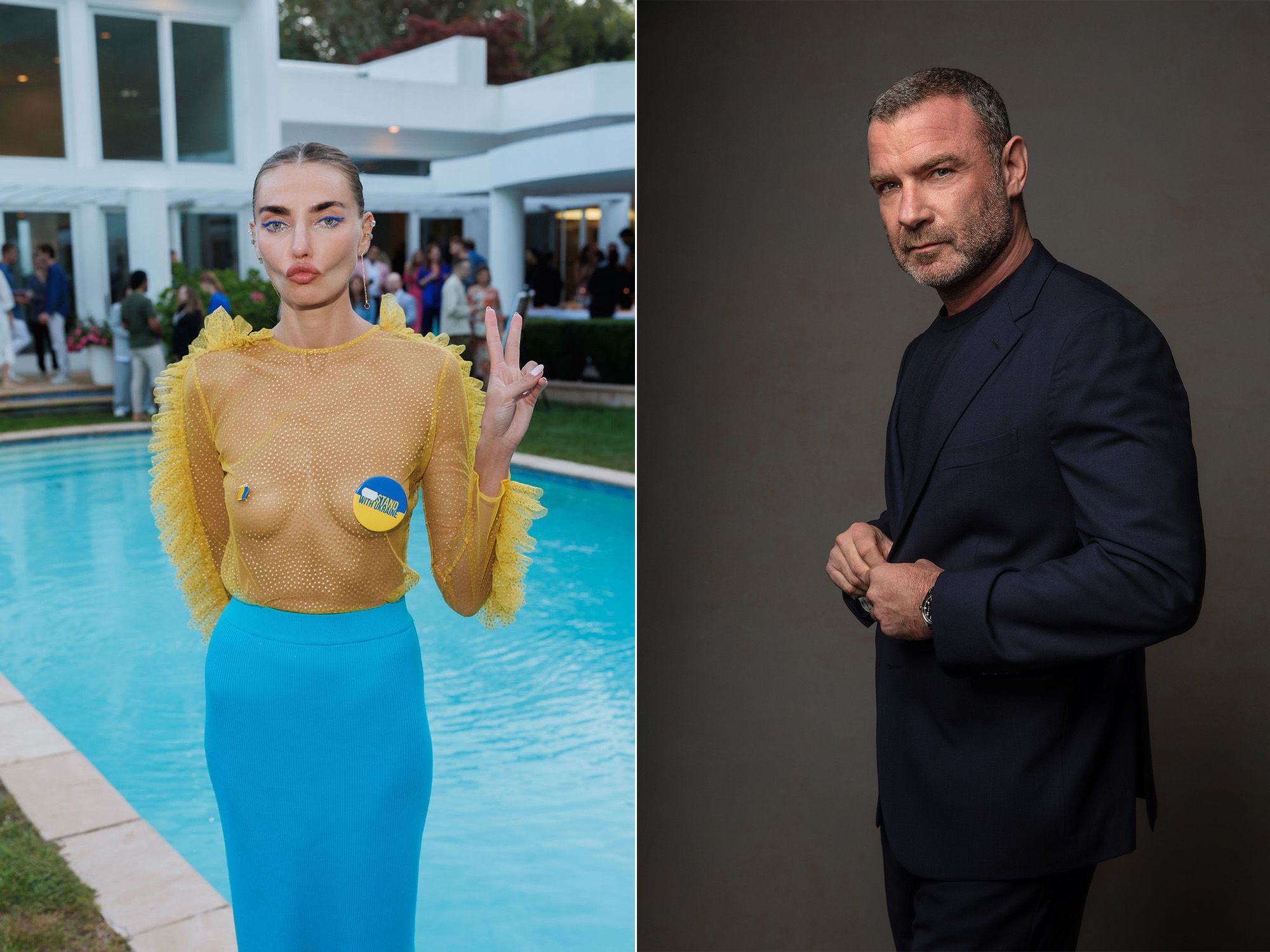 A Hamptons art gala raises money for Ukrainian children, with an assist from actor Liev Schreiber