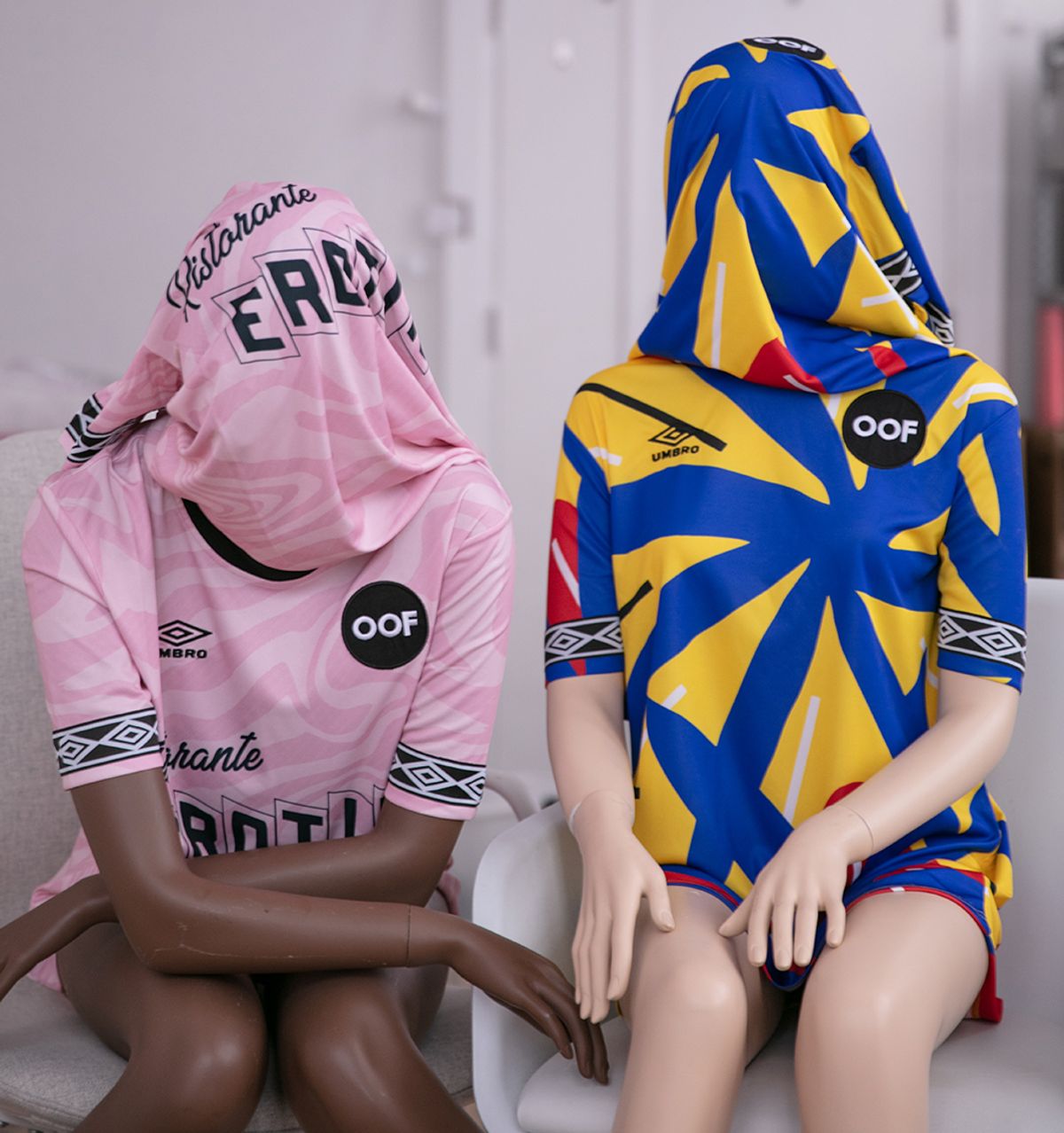 Two limited edition art football shirts have been released by Oof X Umbro Courtesy of Oof