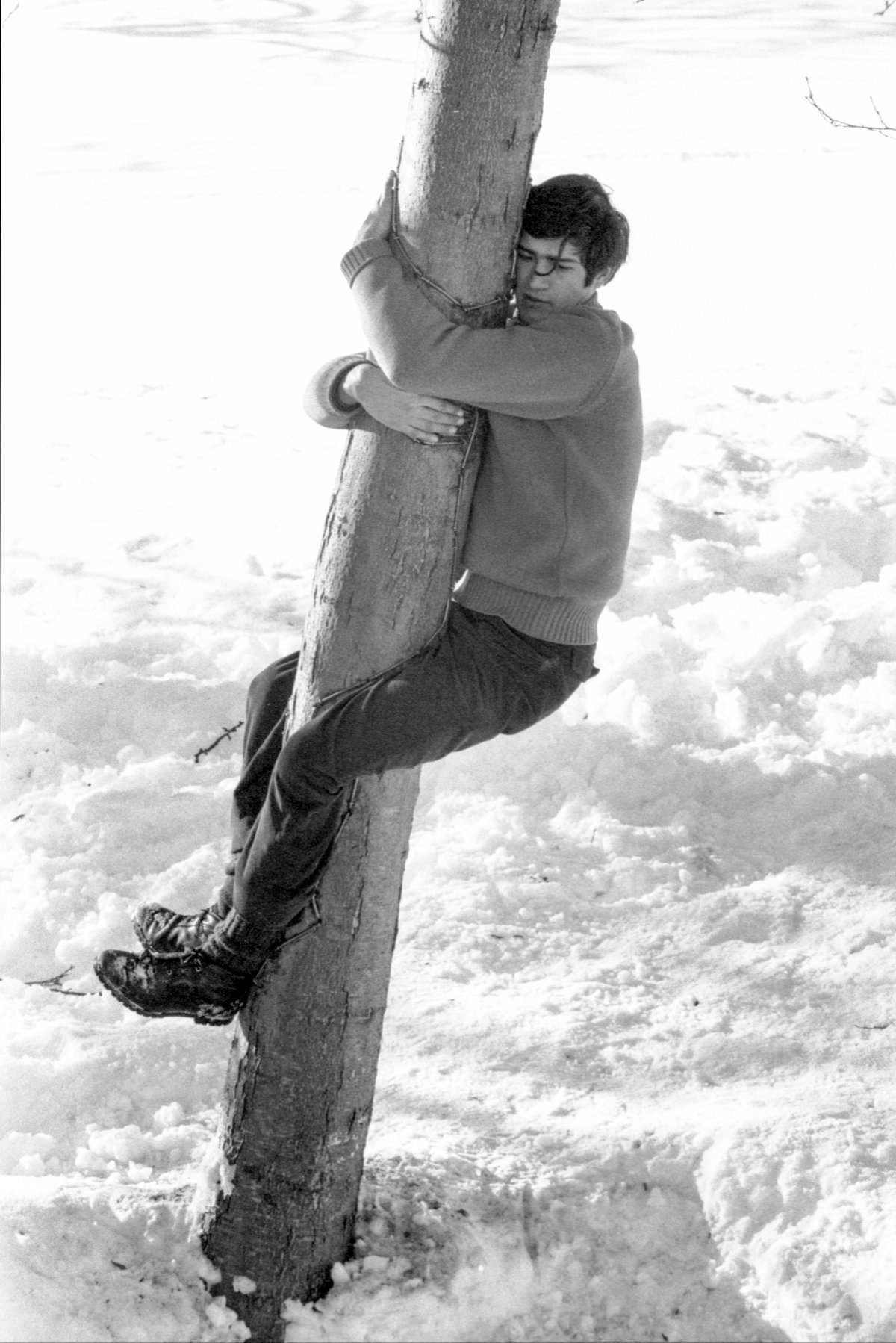 Giuseppe Penone's L’albero ricorderà il contatto del mio corpo (1968) © Archivio Penone and Castello di Rivoli Museo d’Arte Contemporanea