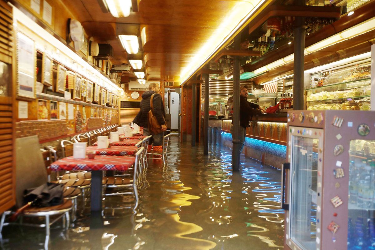 Venice has been hit by the second highest flooding event in the history of the city, just a few centimetres lower than in 1966 © 2019 Shutterstock