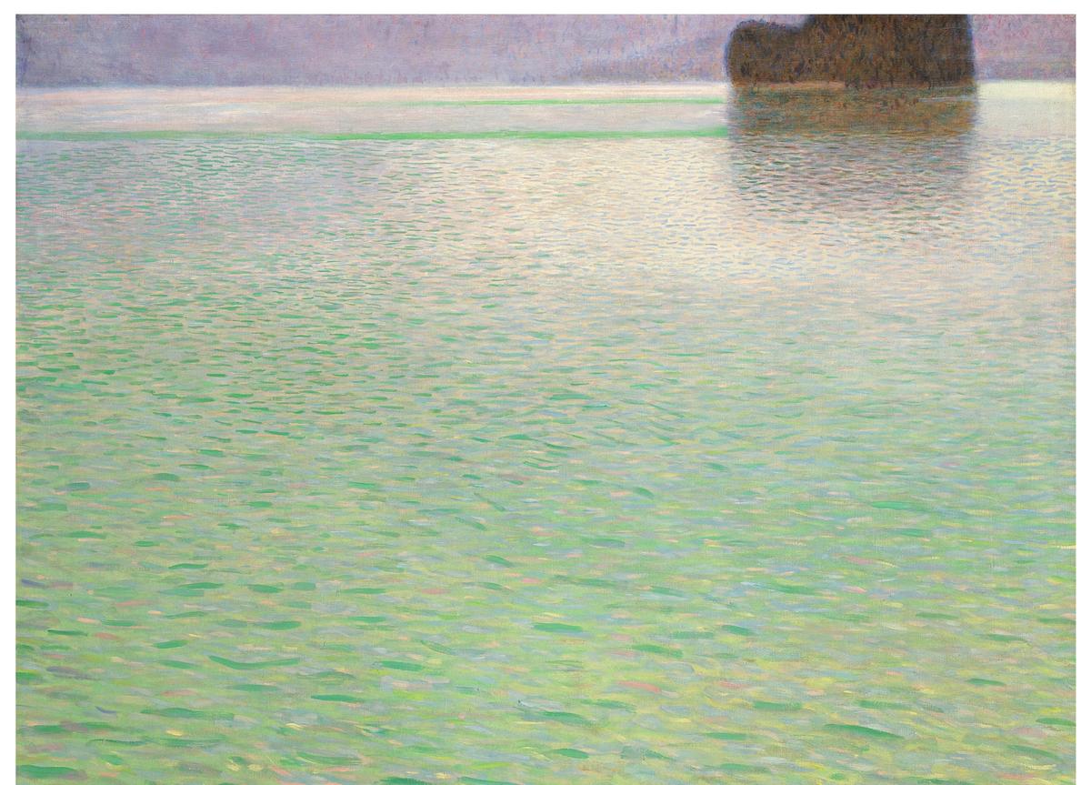 Gustav Klimt's Insel im Attersee (1901-02) Courtesy Sotheby's