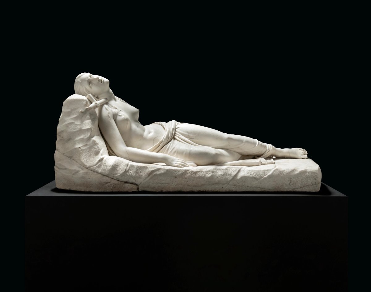 Maddalena Giacente (Recumbent Magdalene) (1819-22) by Antonio Canova. Courtesy of Christie's