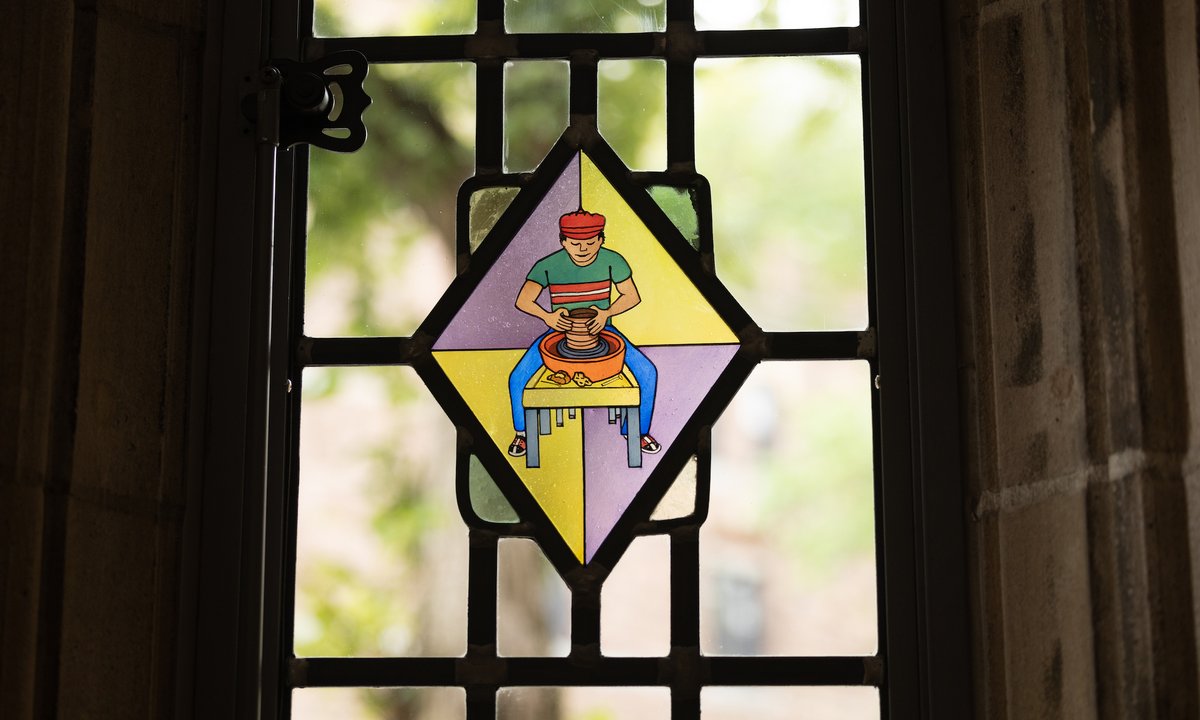 Religion Ringgold and Barbara Earl Thomas created stained-glass home windows at Yale addressing the college’s ties to racist practices Religion Ringgold and Barbara Earl Thomas created stained-glass home windows at Yale addressing the college’s ties to racist practices