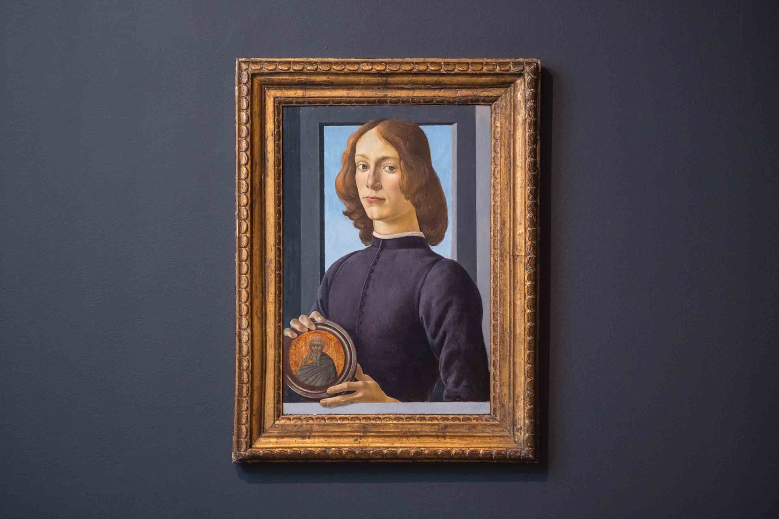 Sandro Botticelli's Portrait of a Young Man Holding a Roundel (around 1480) is set to break a record for the Old Master painter PHOTO: JULIAN CASSADY PHOTOGRAPHY; COURTESY OF SOTHEBY’S
