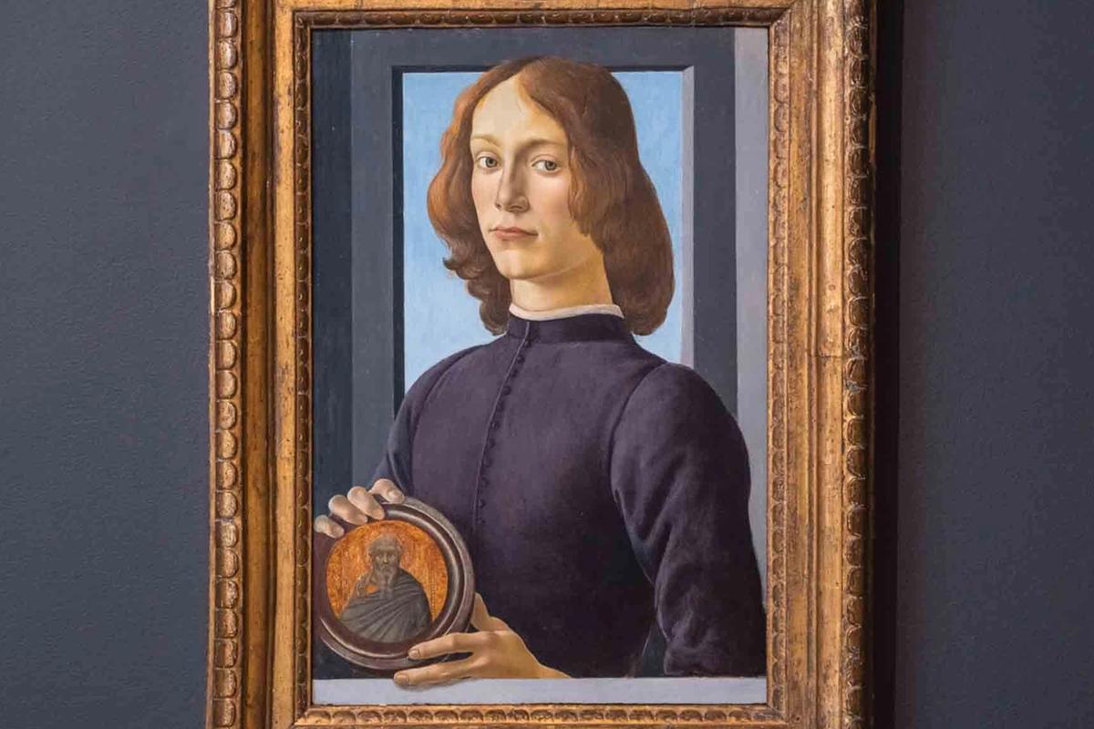 Sandro Botticelli's Portrait of a Young Man Holding a Roundel (around 1480) is set to break a record for the Old Master painter PHOTO: JULIAN CASSADY PHOTOGRAPHY; COURTESY OF SOTHEBY’S