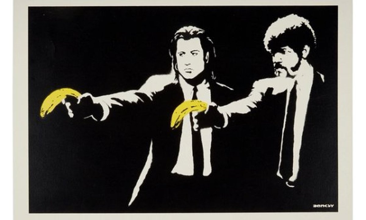 Burner phones and erotic art go under the hammer in Banksy sale