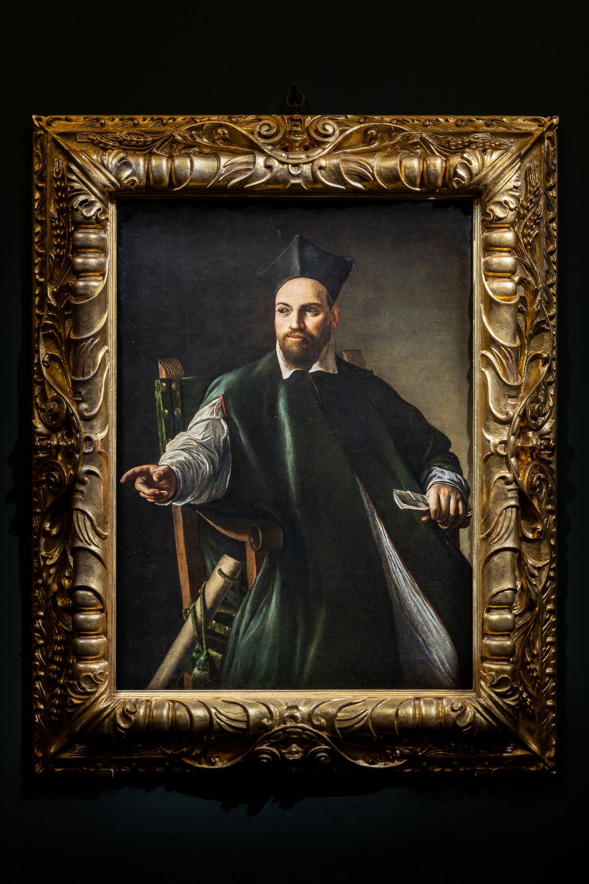 Caravaggio, Portrait of Monsignor Maffeo Barberini, early 1600s Courtesy Gallerie Nazionali di Arte Antica