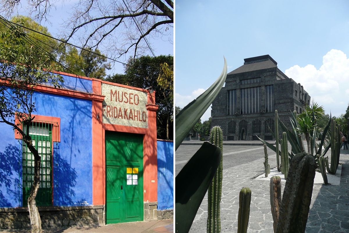 The Casa Azul (left) and Museo Anahuacalli (right) in Mexico City are devoted to preserving the stories, works, collections and legacies of Frida Kahlo and Diego Rivera, but a former director at the museums claims their collections have been mismanaged Casa Azul: Nachtwächter, via Wikimedia Commons; Museo Anahuacalli: Randal Sheppard, via Flickr
