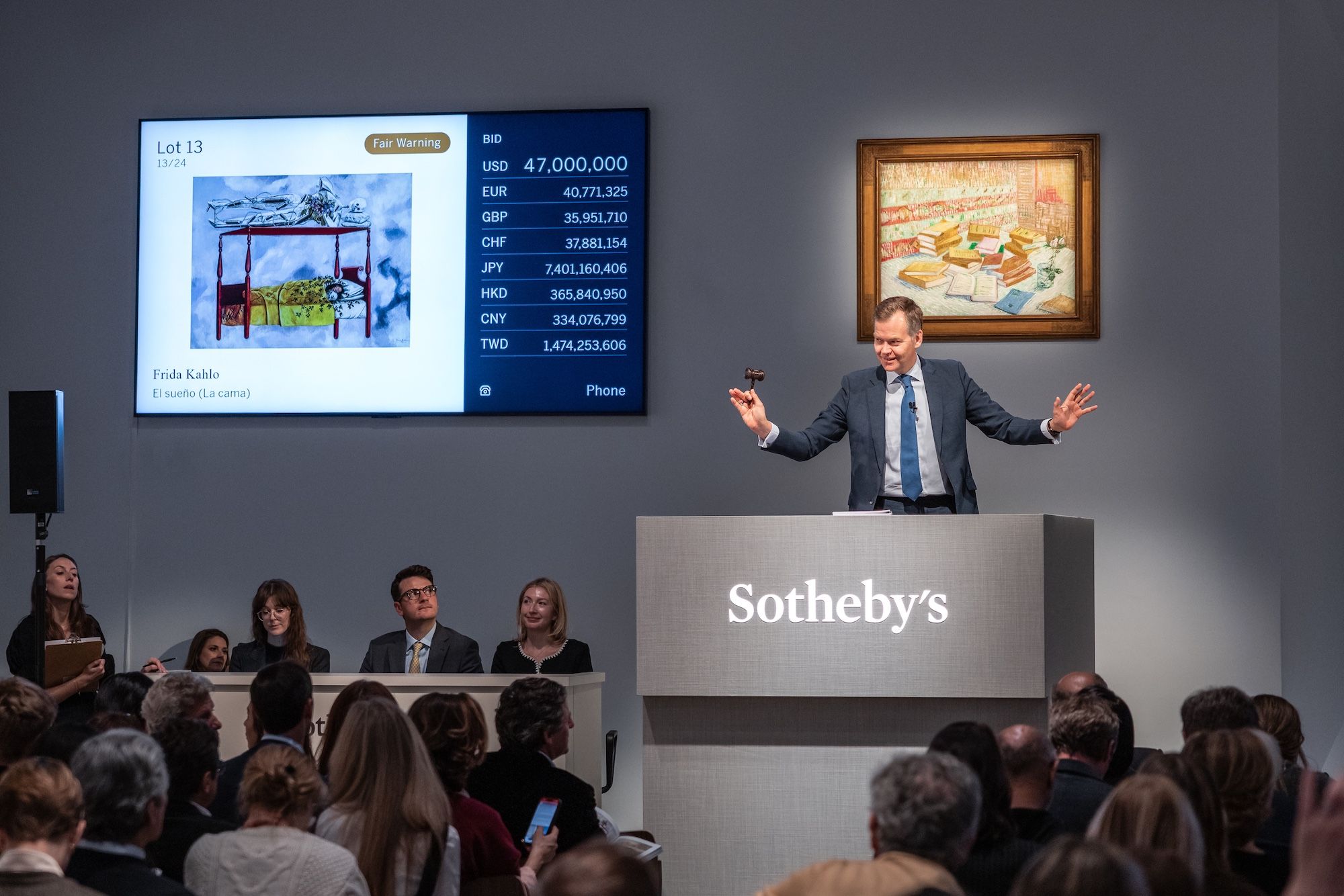 Record-breaking $54.6m Frida Kahlo powers Sotheby's sold-out triple-header sale in New York