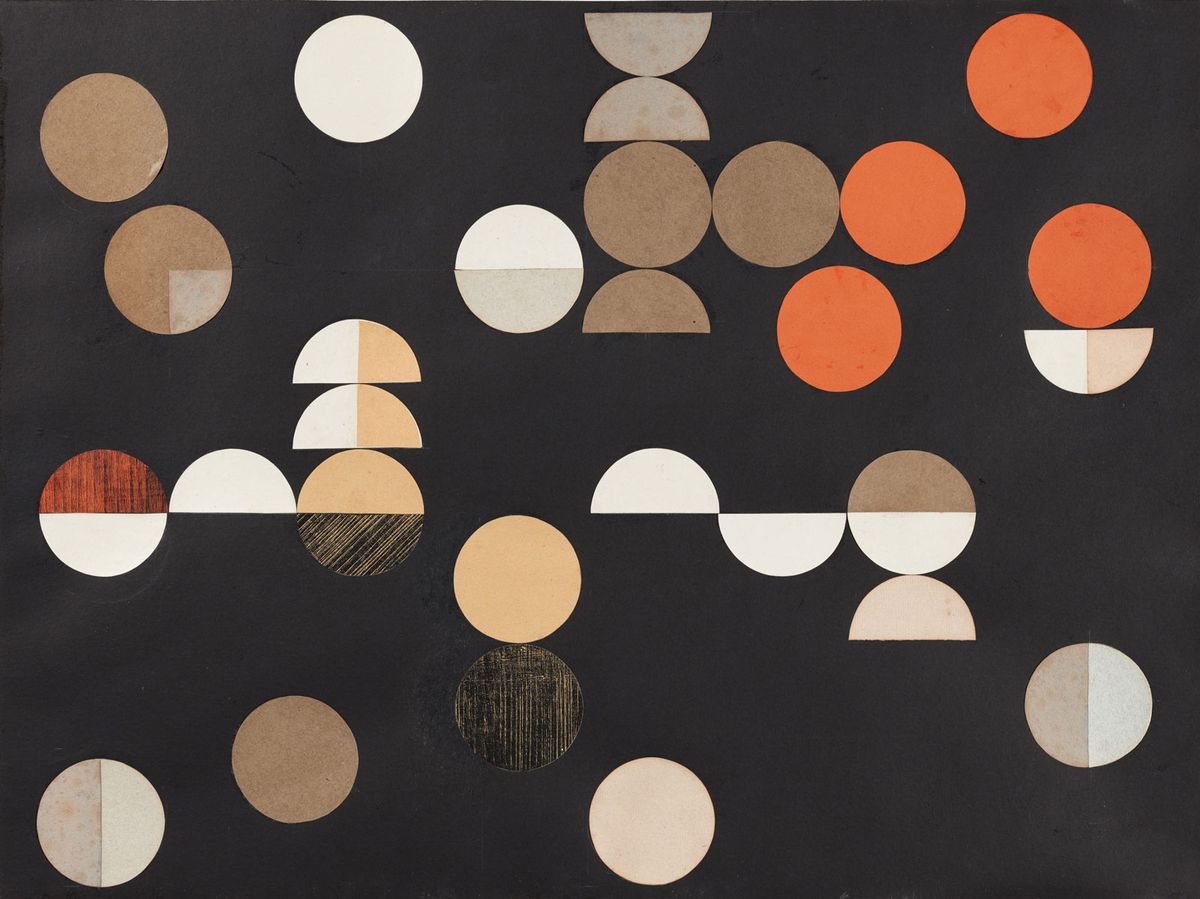 Sophie Taeuber-Arp's Composition à cercles  et demi-cercles (1938) Arp Museum Bahnhof Rolandseck