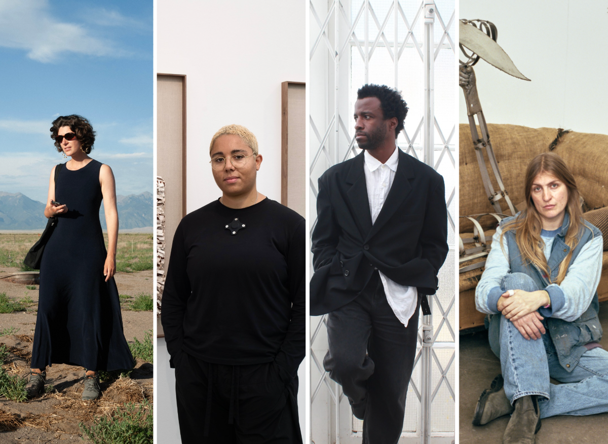 From left: Marguerite Humeau, Tanoa Sasraku, Simeon Barclay and Kira Freije Humeau: photography by Julia Andreone and Florine Bonaventure. Image courtesy the artist and Black Cube Art Museum; Sasraku: © Belinda Lawley; Barclay: Courtesy the artist and workplace; Freije: Photo © Robin Bernstein