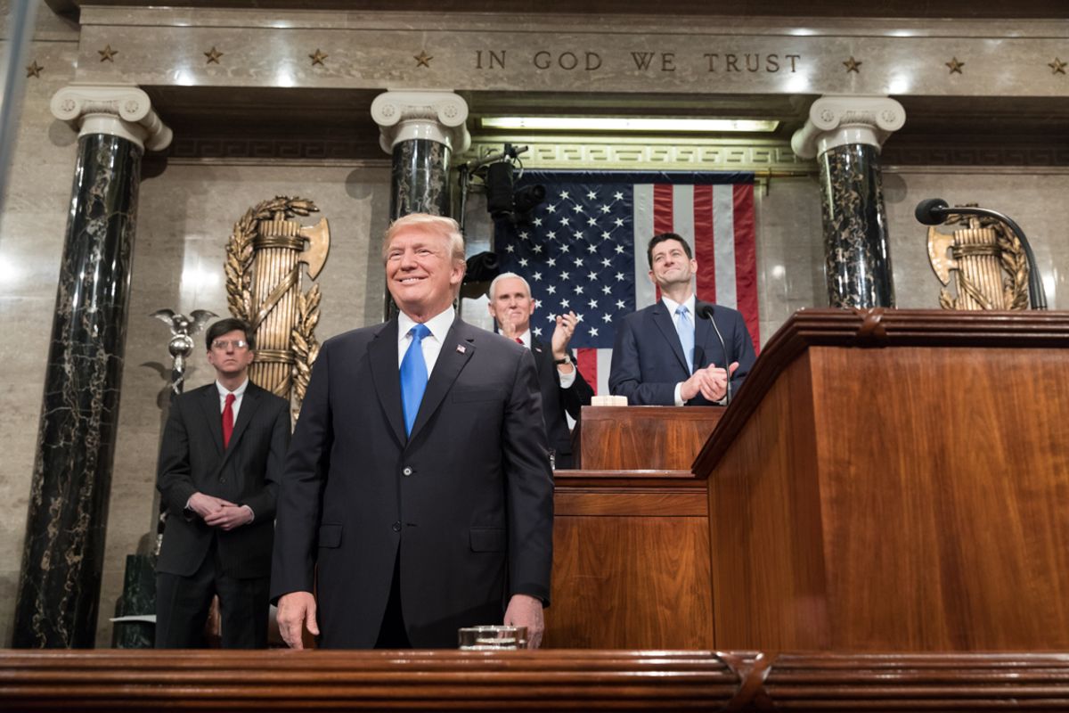 President Trump may have said "Americans fill the world with art and music" during his 2018 State of the Union speech, but he does not seem to think America should fund such culture Official White House Photo by Shealah Craighead