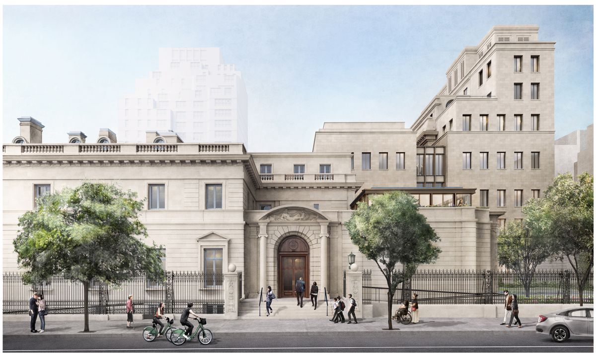 Rendering of the Frick Collection from 70th Street Courtesy Selldorf Architects