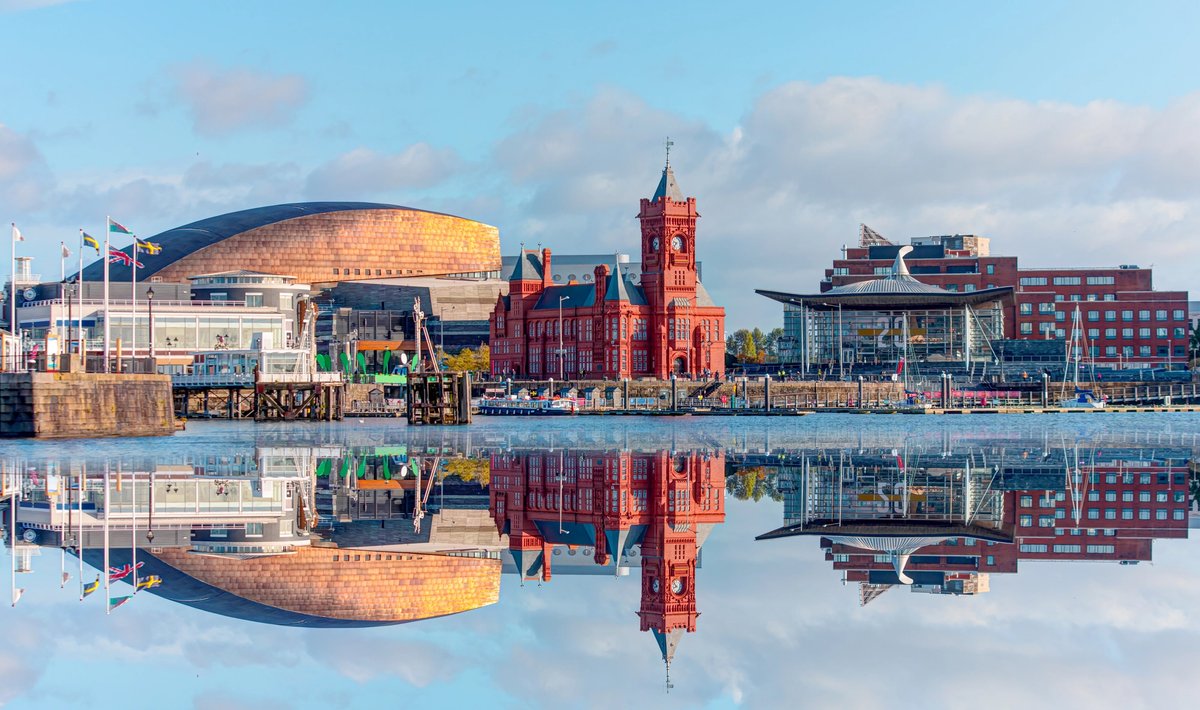 Panoramic view of the Cardiff Bay, Wales, including the Millennium Centre—the national arts centre for Wales
Adobe Stock/muratart