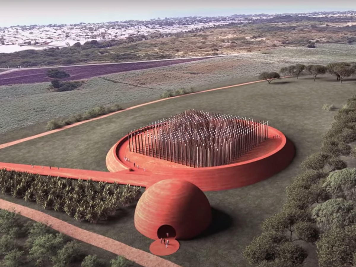 Rendering of the Newton Enslaved Burial Ground Memorial, which will anchor the Barbados Heritage District © Adjaye Associates