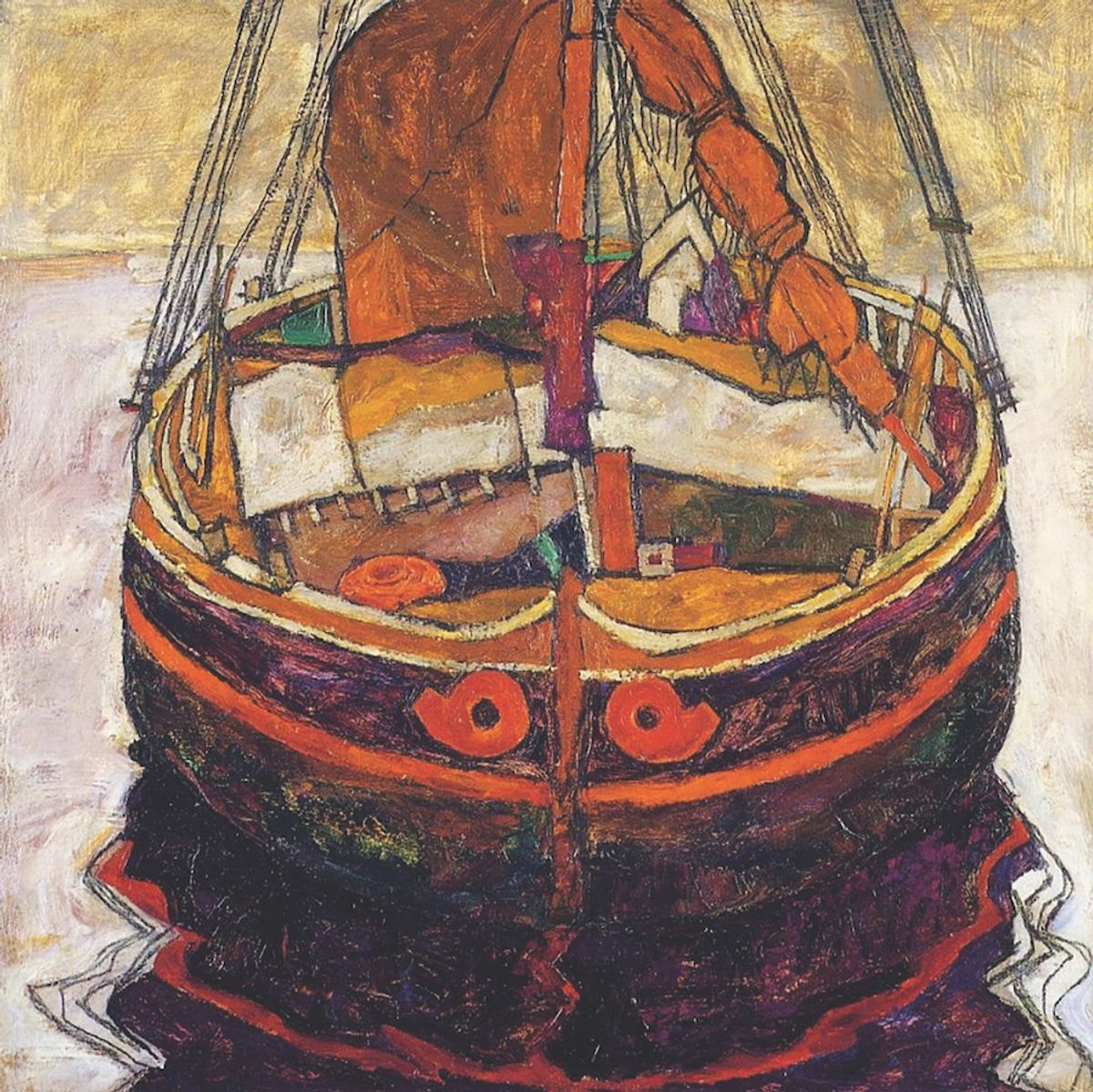 Egon Schiele, Trieste Fishing Boat, 1912 Sotheby’s