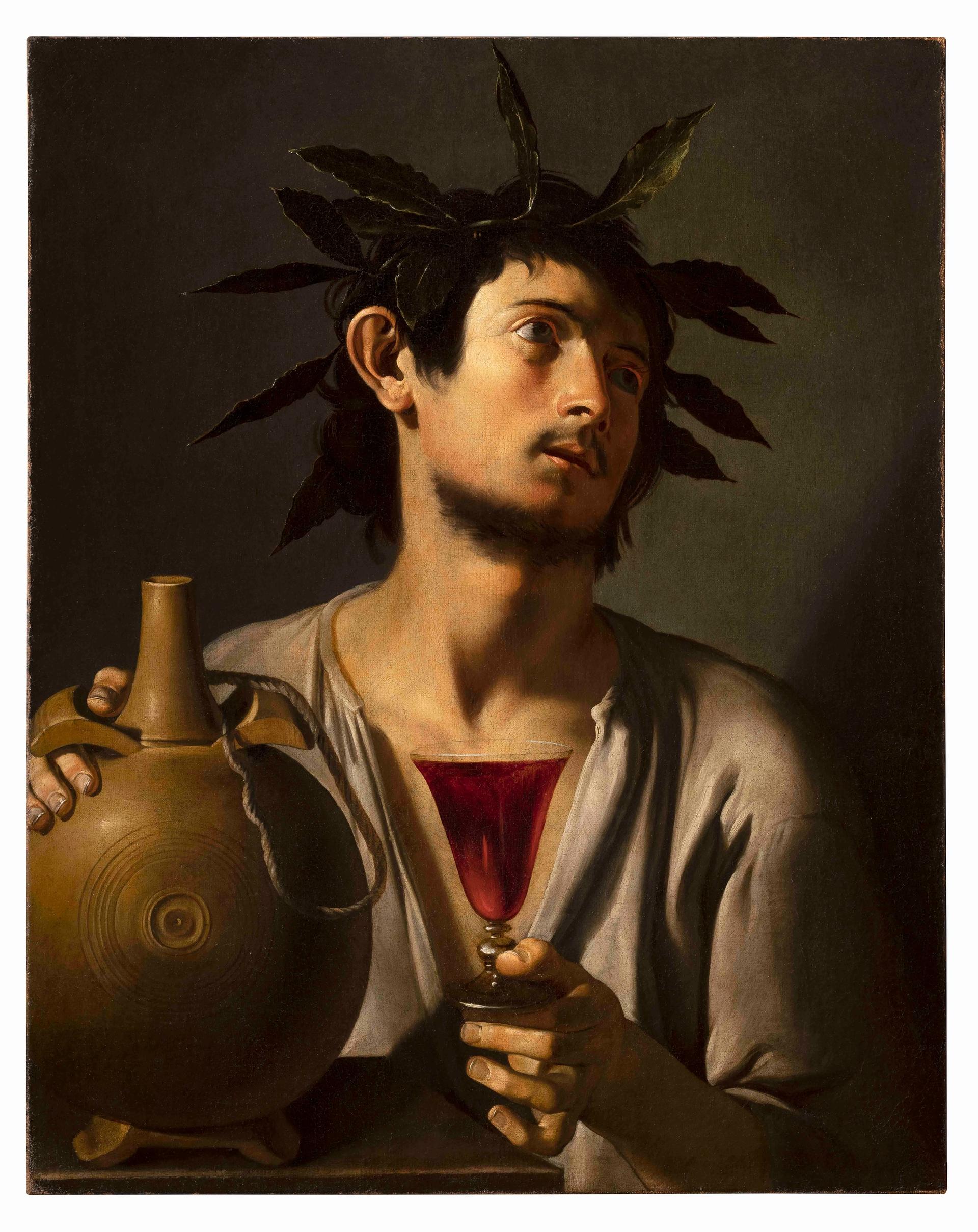 Pseudo-Tommaso Salini's Portrait of a Young Man as Bacchus, estimated at £40,000-£60,000 Courtesy of Sotheby's