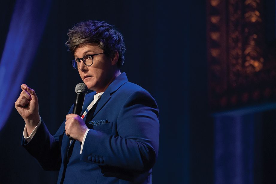 In her latest Netflix show, Douglas, Hannah Gadsby lampoons the renowned art critic Kenneth Clark for his comments on nudes Ali Goldstein/Netflix © 2020