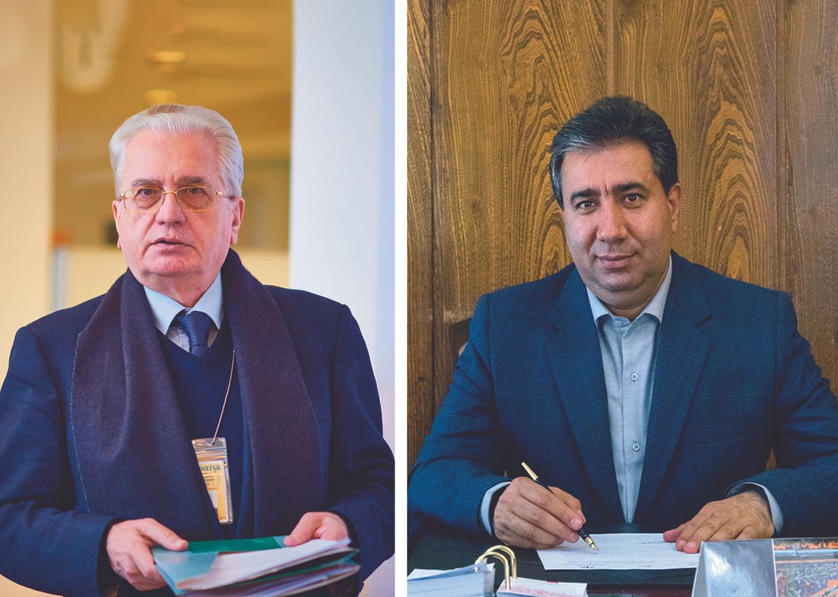 State Hermitage director Mikhail Piotrovsky (left) and Jebrael Nokandeh, the director general of the National Museum of Iran
© Left to right: Alexei Danichev/Sputnik; © Nationalmuseumofiran