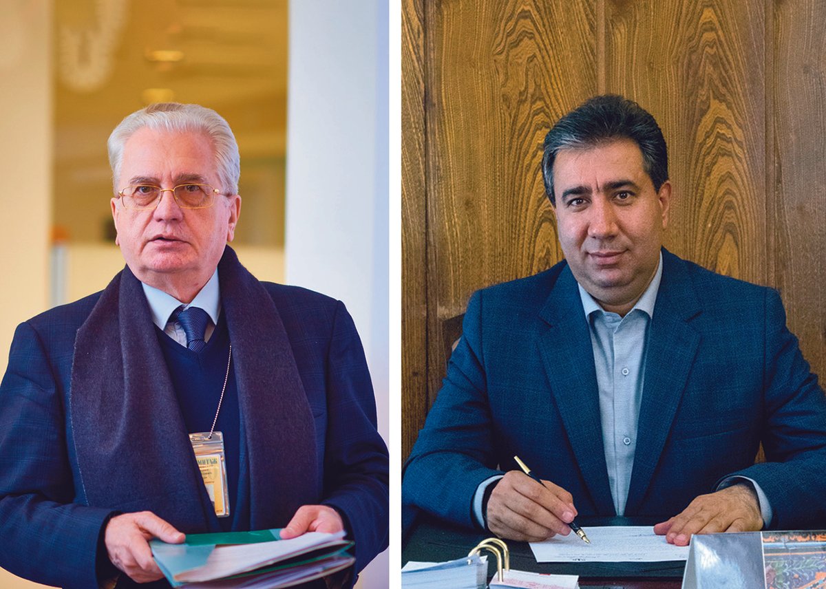 State Hermitage director Mikhail Piotrovsky (left) and Jebrael Nokandeh, the director general of the National Museum of Iran
© Left to right: Alexei Danichev/Sputnik; © Nationalmuseumofiran