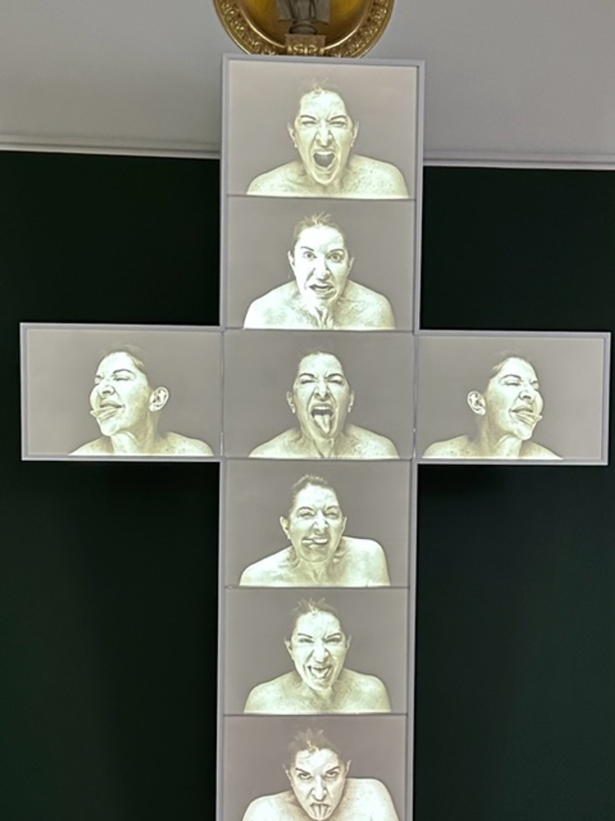 Marina Abramović, Four Crosses: The Evil (positive), 2019
credit: Gareth Harris