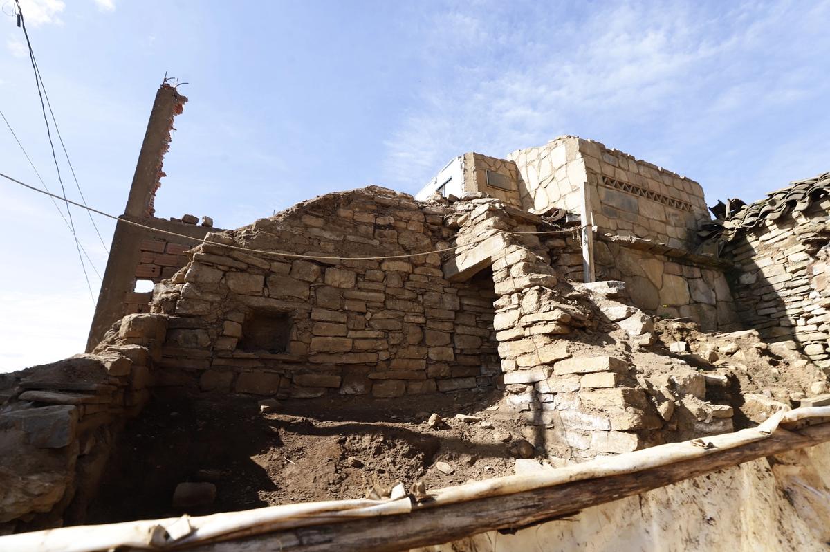 The La Jalca Grande church and the toppled tower. Courtesy the ministry of culture of Peru.