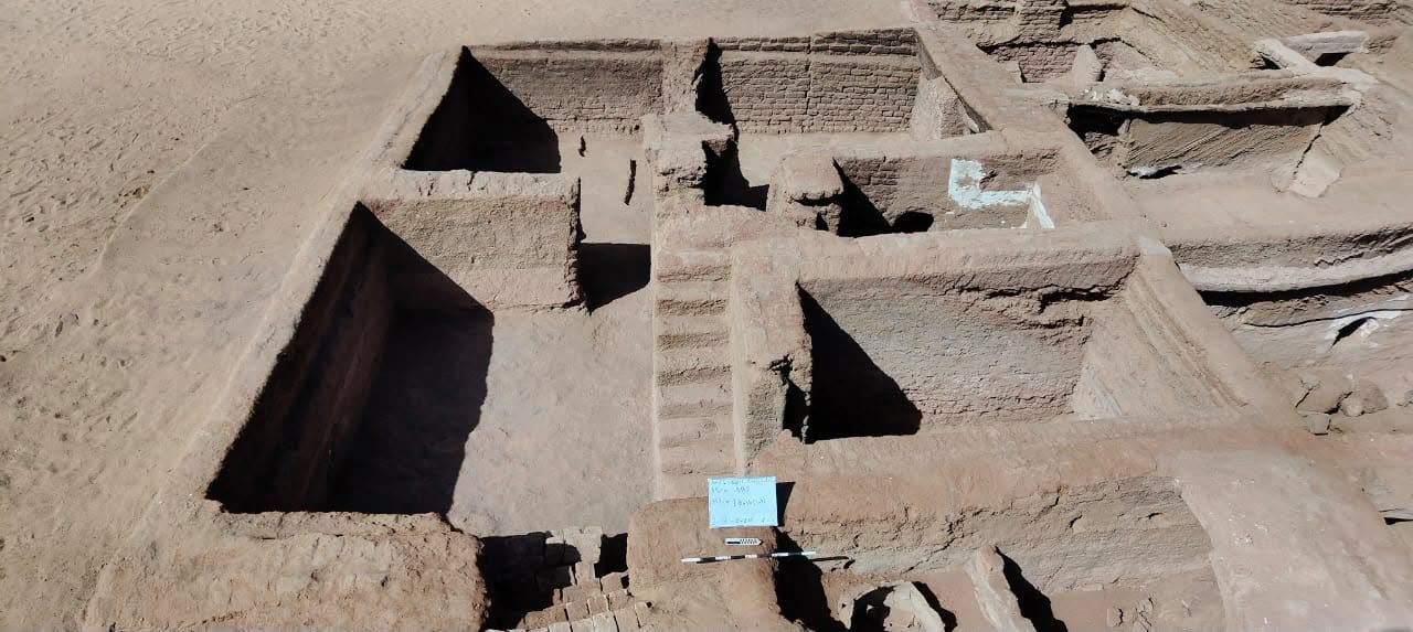 The recently discovered site of 'Ain al-Sebil appears to have had an organised village plan Photo: Ministry of Tourism and Antiquities