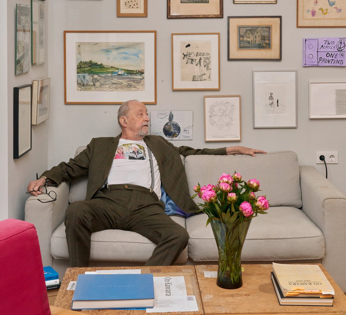 Kasper König with some of his collection
Photo: Daniel Poller