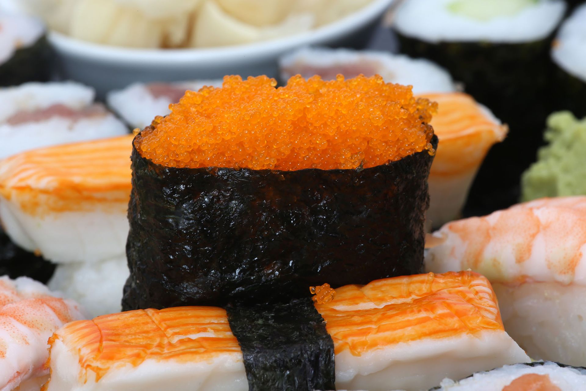Sushi with caviar Photo by Tim Reckmann, via Flickr