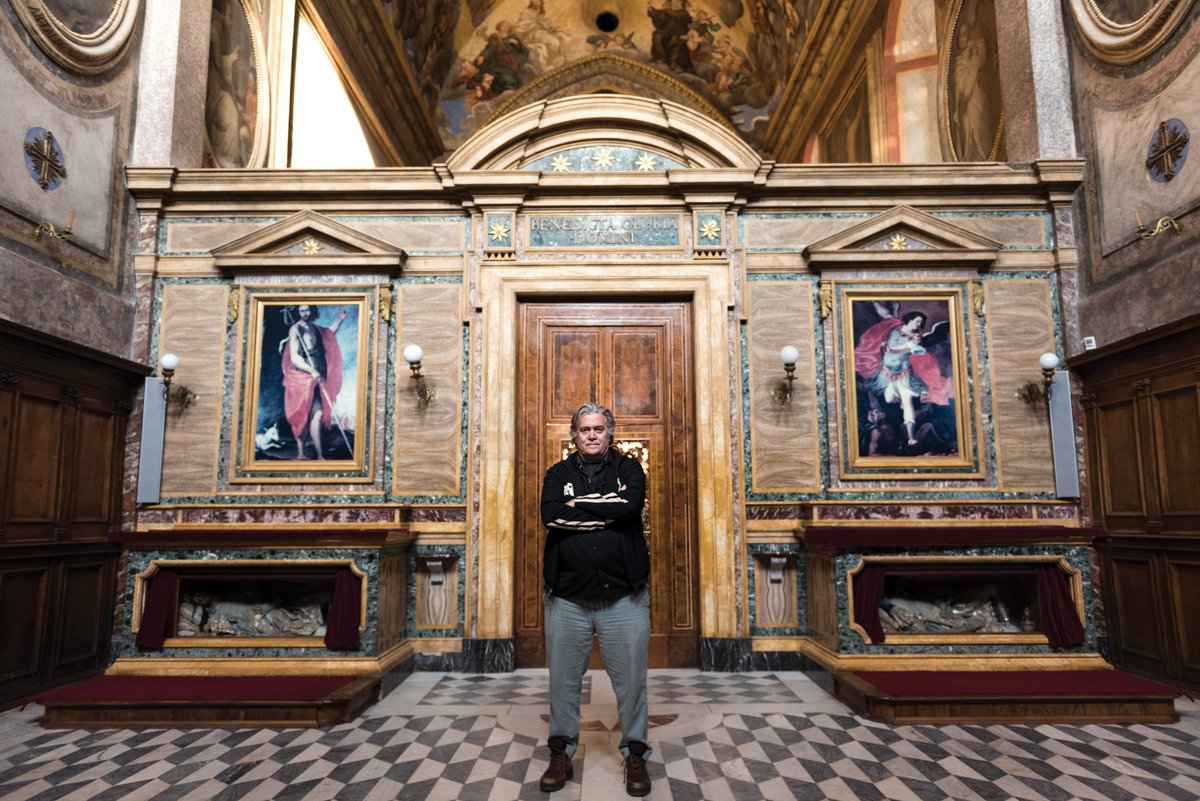 In a 13th-century monastery, the Dignitatis Humanae Institute hopes to establish a “school for gladiators”, espousing the views of Steve Bannon © Marco Bonomo/Parallelozero
