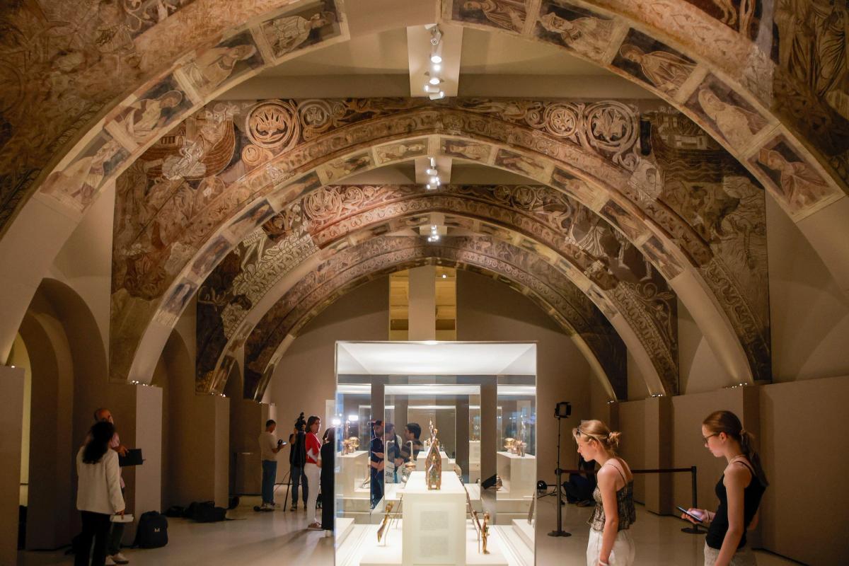 After being damaged during the Spanish Civil War, the Sijena murals were transferred to Barcelona and have been displayed at MNAC since 1961 Kike Rincon; Associated Press/Alamy Stock Photo