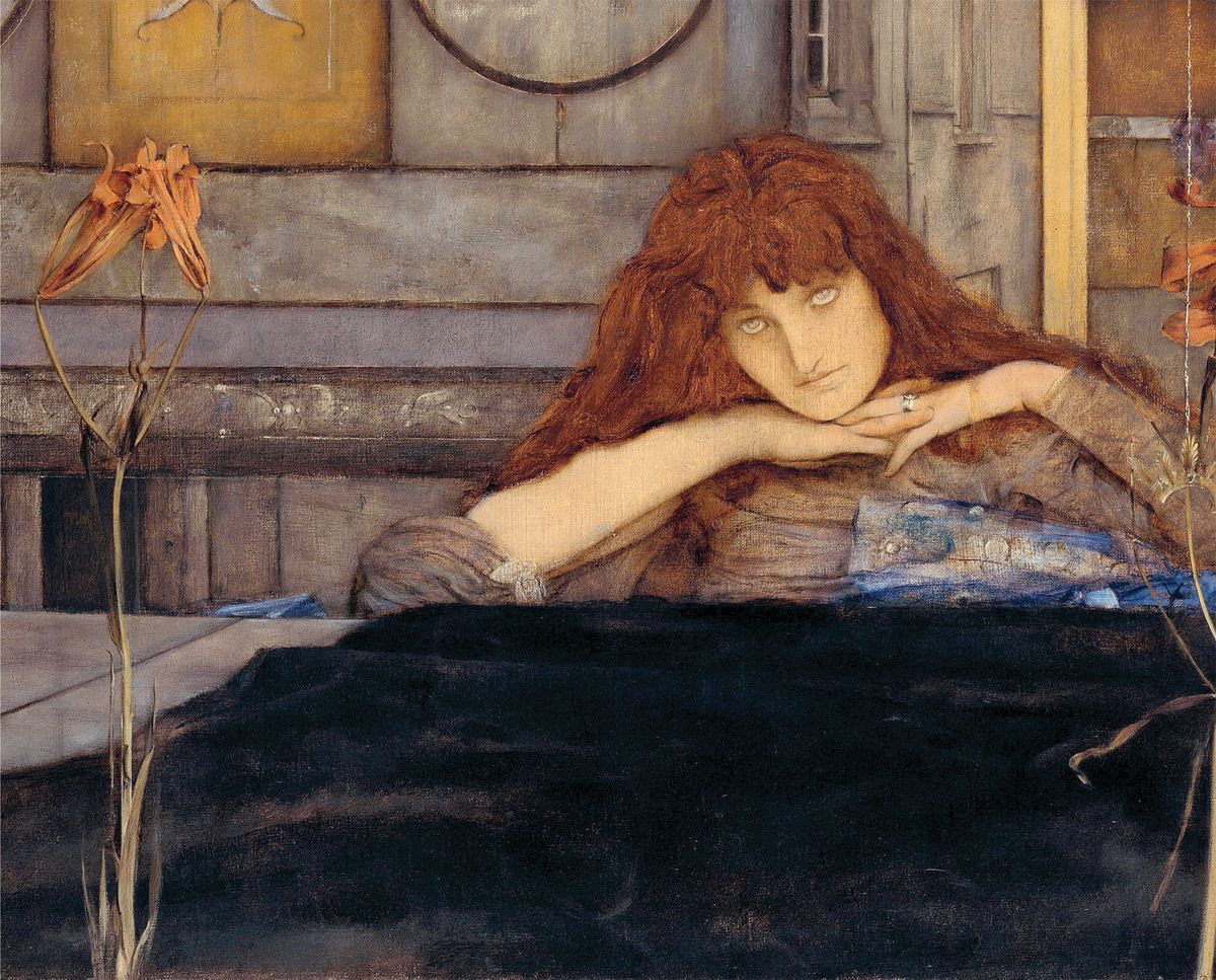 I Lock My Door Upon Myself (detail, 1891), by Fernand Khnopff © Bayerische Staatsgemäldesammlungen