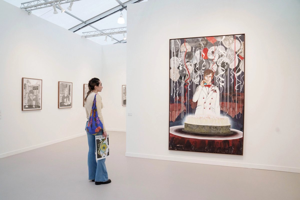 Hernan Bas on the Victoria Miro stand Eric Thayer