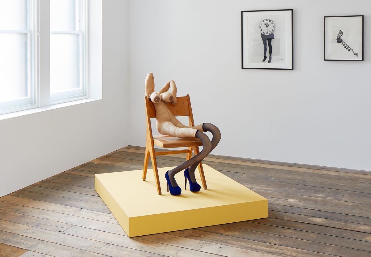 Sarah Lucas's Yves (2018) in Knock Knock at the South London Gallery Photo: Andy Stagg
