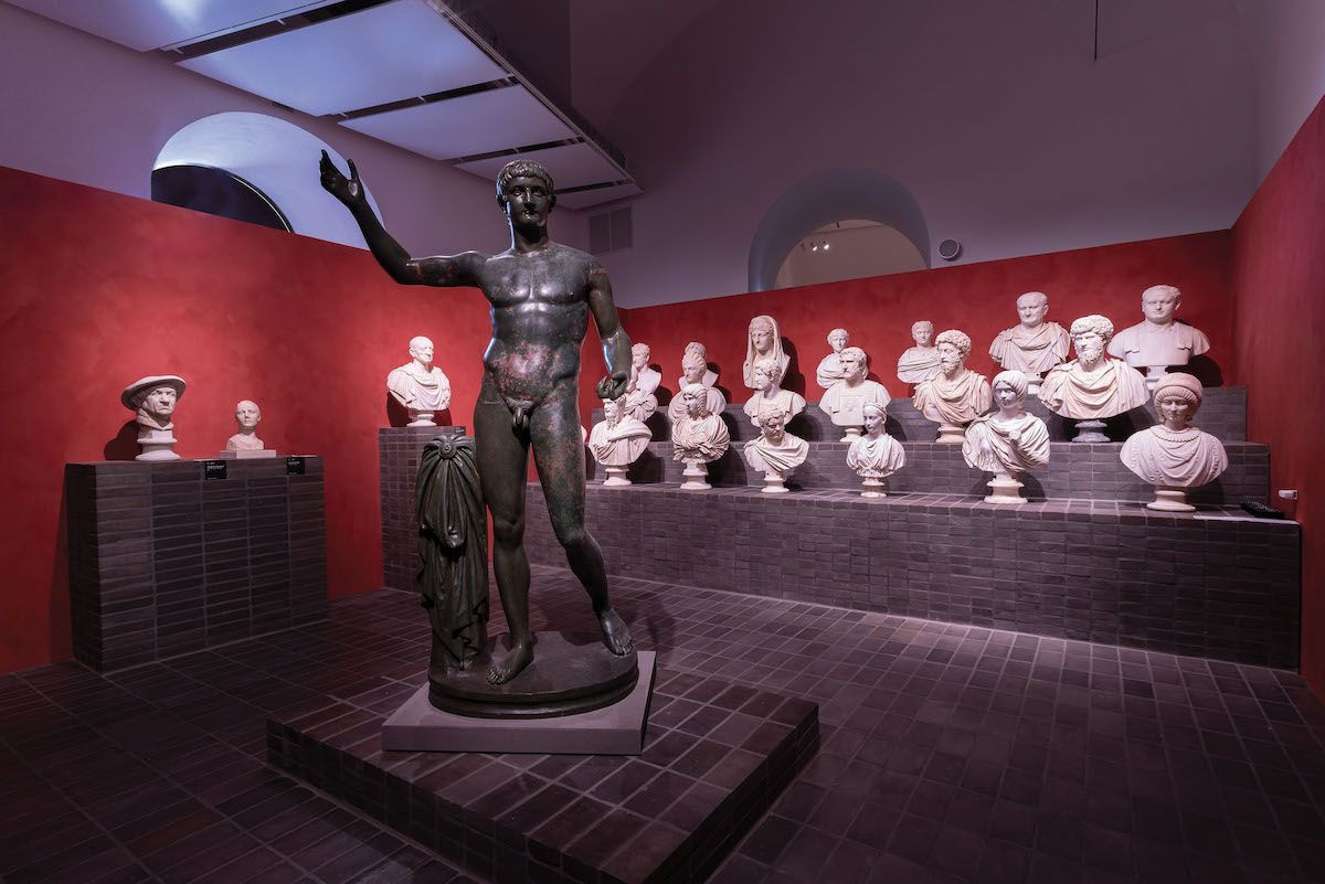 Ninety-two of the 620 classical sculptures have been restored for an exhibition at the Capitoline Museums in Rome Courtesy of Sky TG24/Corriere della Sera