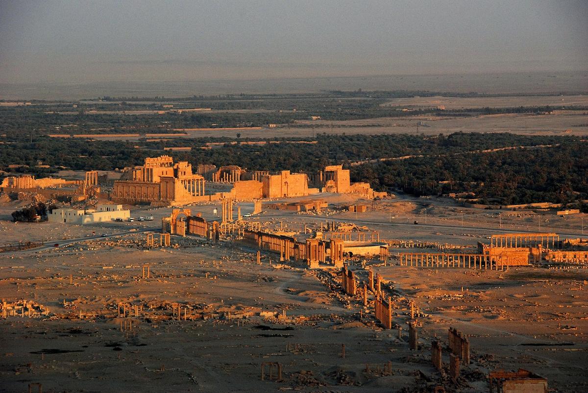 The ancient city of Palmyra in 2008 Photo: James Gordon