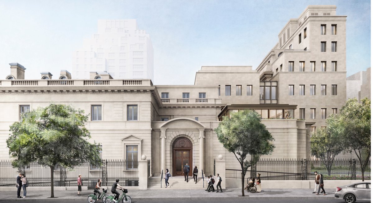 Rendering of the Frick Collection expansion from 70th Street Courtesy of Selldorf Architects