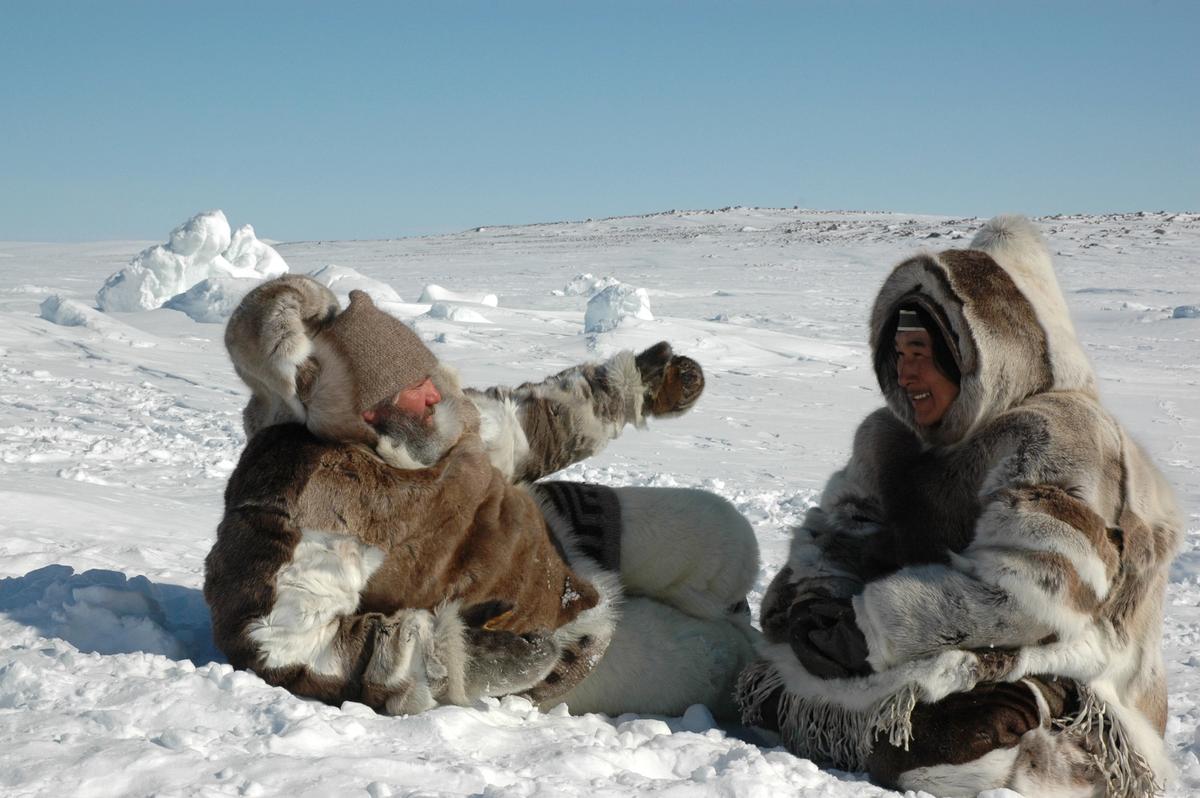 Isuma, The Journals of Knud Rasmussen (2006). Qaggiq: Gathering Place is presented by the Art Museum at the University of Toronto in partnership with the Toronto Biennial of Art Courtesy of Isuma and Vtape