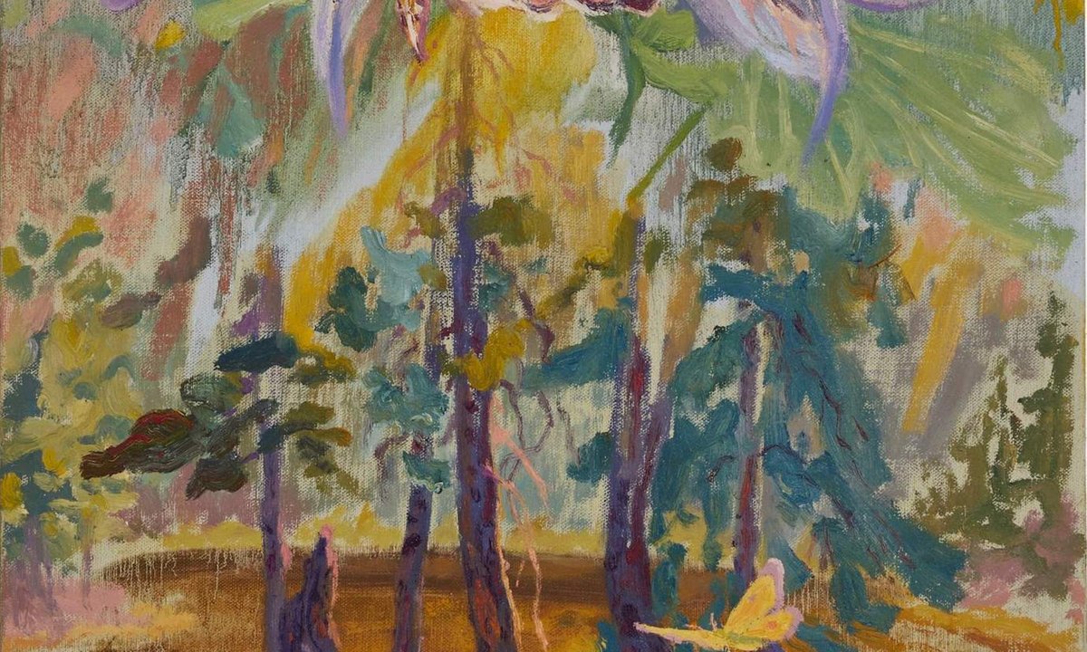 For one-day present within the mountains, New Mexico gallery reveals artwork on the bottom, inside fallen tree trunks and hanging from branches For one-day present within the mountains, New Mexico gallery reveals artwork on the bottom, inside fallen tree trunks and hanging from branches