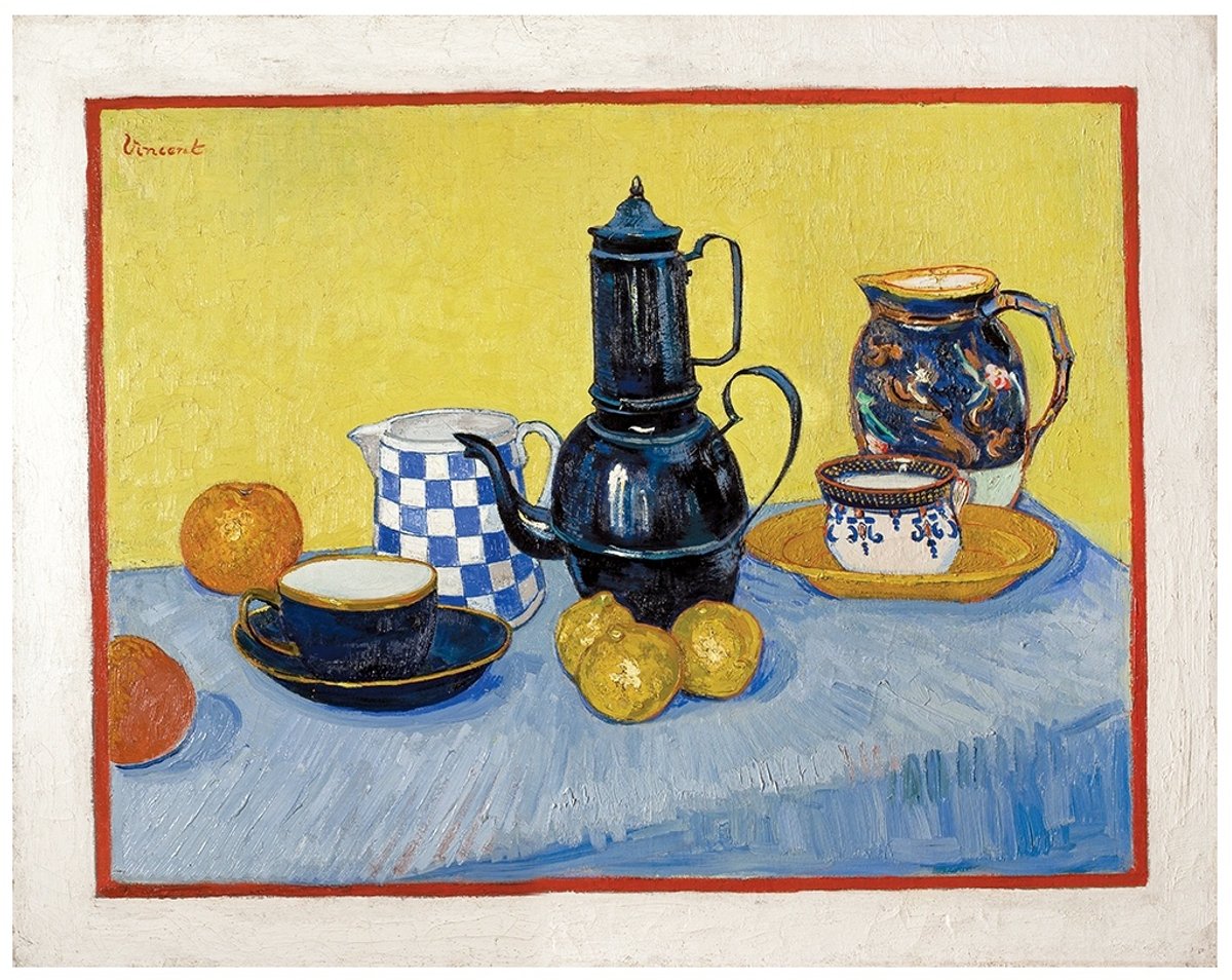 Van Gogh’s Still life with Coffee Pot (Nature morte à la cafetière) (May 1888)
Basil & Elise Goulandris Foundation, Athens