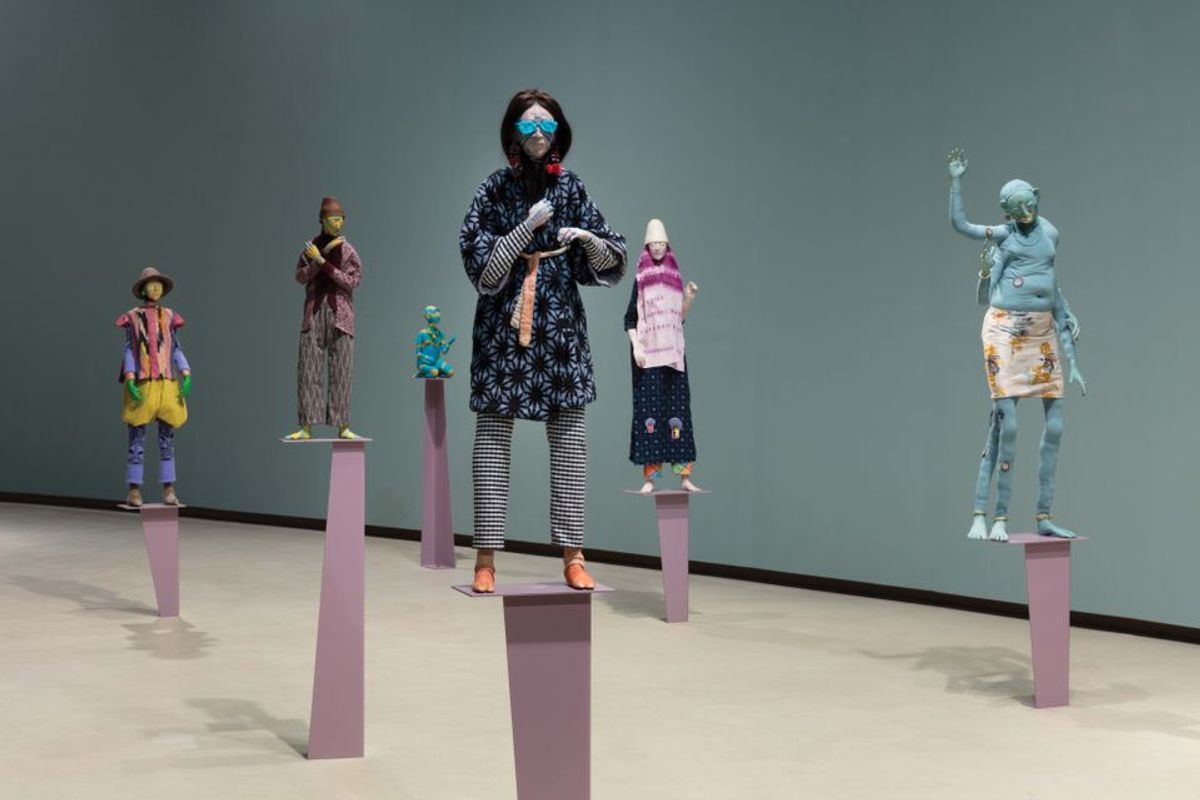 Wetwang Slack, the artist’s show at the Barbican’s Curve gallery, is named after an important English site for pre-Roman civilisation Photo: © Angus Mill; courtesy of the Barbican