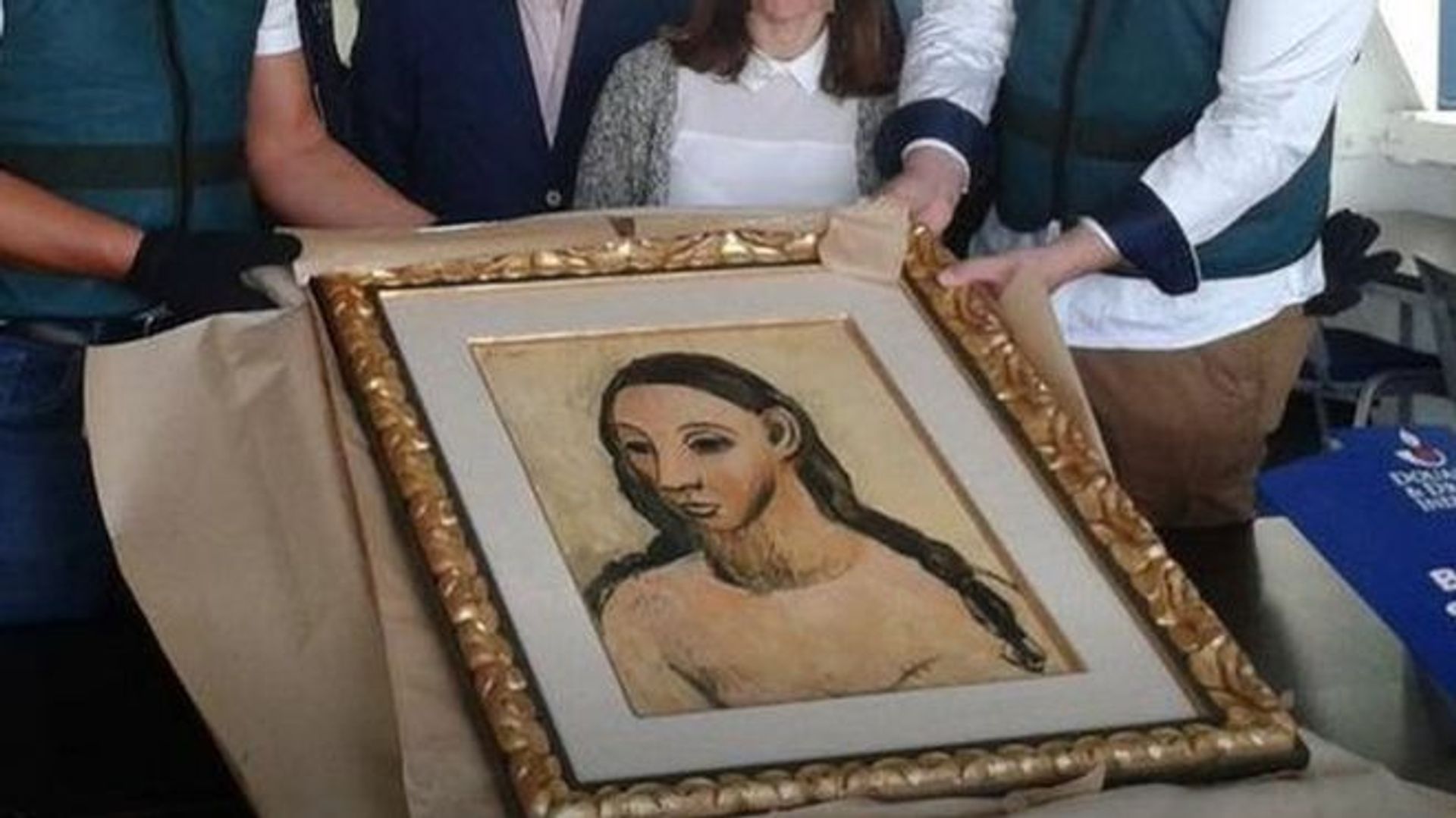 Picasso's Head of a Young Woman, declared a national treasure, was seized from Jaime Botin's yacht in France in 2015 Courtesy of Guardia Civil