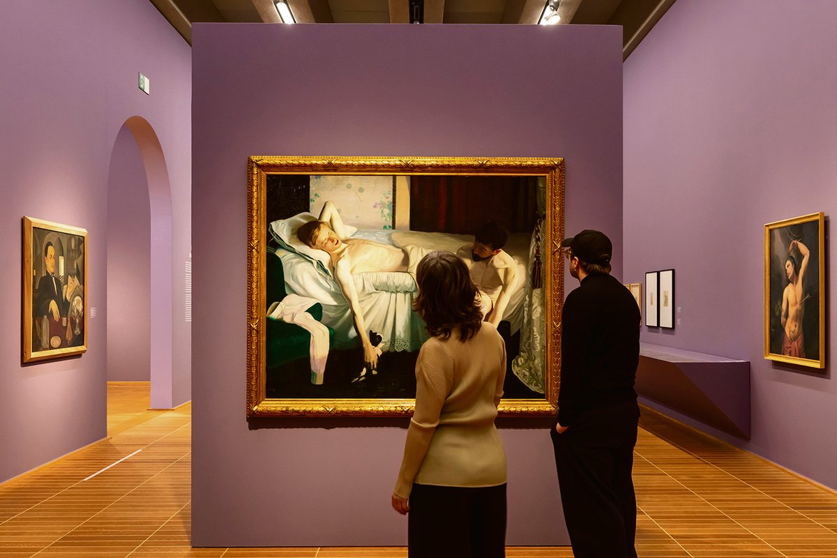 The show includes Interior with Hendrik Andersen and John Briggs Potter in Florence by Andreas Andersen Photo: Julian Salinas; courtesy Museo Hendrik C. Andersen, Roma